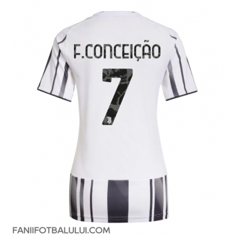 Juventus Francisco Conceicao #7 Tricou Fotbal Replică 2025-26 Femei Acasa